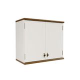 Aéreo Retrô 2p Off White-nogueira Armário De Cozinha