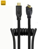 Cabo Espiral Mini-hdmi X Micro-hdmi 2.0 4k Hd De 25cm