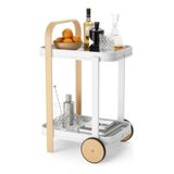Carrinho Organizador Multiuso Bar Madeira 53x44x80cm - Umbra