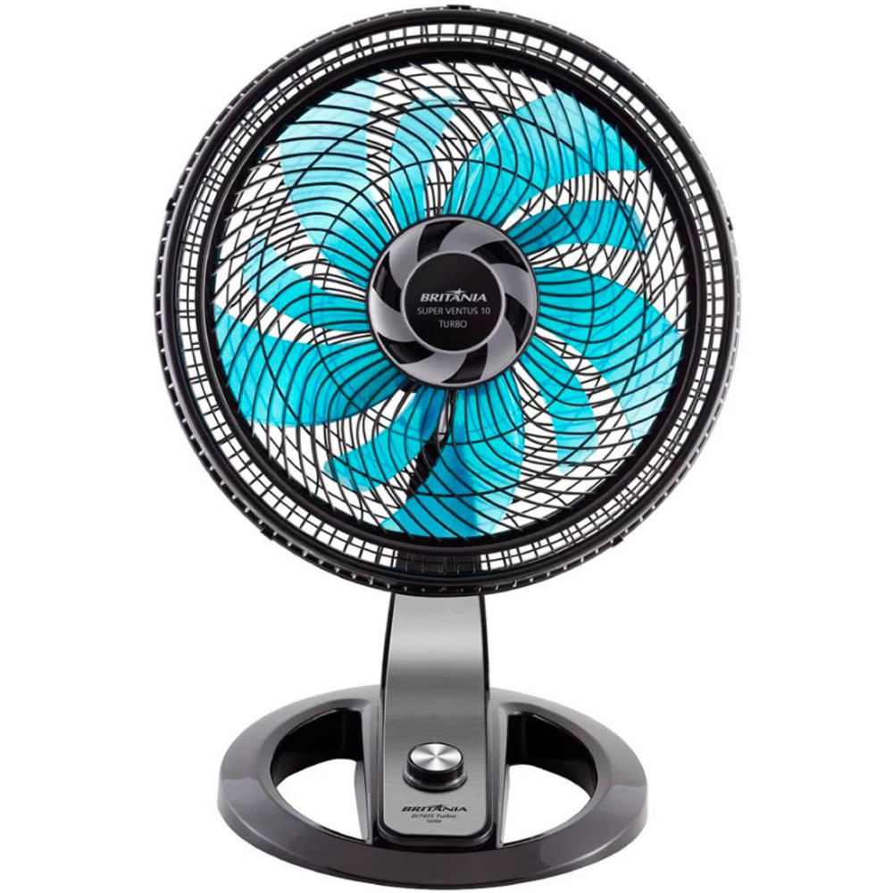 Ventilador De Mesa E Parede 40cm Super Ventus 10 Turbo Bvt495pa 10 Pás 3 Velocidades Britânia