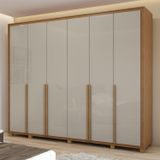 Guarda-roupa 6 Portas 6 Gavetas 100% Mdf Imperatore Com Pés