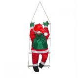 Papai Noel Natalino Escalador 60cm Natal Enfeite Decoraçao Loja Ambiente Casa Arvore Jardim