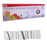 Cortador Fatiador Legumes Metal Plastico 7 Laminas e Ralador