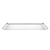Bandeja Tramontina Quadrata Retangular Em Aço Inox Alto Brilho 38x17 Cm