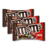 M&amp;ms Chocolate Ao Leite Mars Kit 3 Unidades De 80g