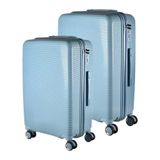Cj Mala 35kg + Mala 23kg Polipropileno Inquebrável Azul Bebê