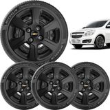 Calota Jogo Gm Montana Preto Aro 15 Cod 084b Emb