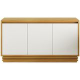 Balcao Buffet 3 Portas 160 Cm Bb2610 Natural Off White Tecno Mobili Natural Off White