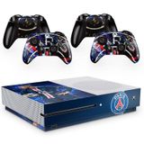Skin Adesivo Protetor para X Box One S e Controles PSG Neymar Mbappe b2