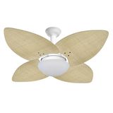 Ventilador Teto Jet Aspen Venti-delta Branco Rattan Natural