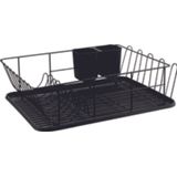 Escorredor De Loucas Metal Preto Hanover 44x31,5x12,5cm