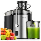 Centrifuga De Frutas Em Aço Inoxidável Com 3 Estágios, 110v 500w, Loilat, Prata