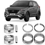 Kit Pistão Anel 0.50 Creta 1.6 16v Gamma 17 A 24 Metal Leve