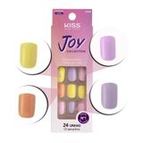 Unhas Postiças Kiss Ny Joy Collection Quadrada 24un Jn03b