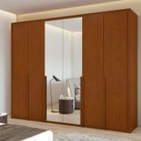 Guarda-roupa 6 Portas 6 Gavetas 100% Mdf Imperatore Com Espelho