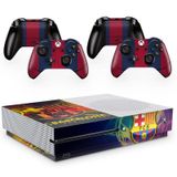Skin Adesivo Protetor para X Box One S e Controles Barcelona b1
