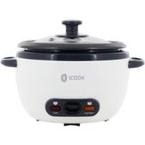 Mini Panela De Arroz Eletrica Ate 3 Xicaras Nao Cozidas, 110v, Icook, Branca