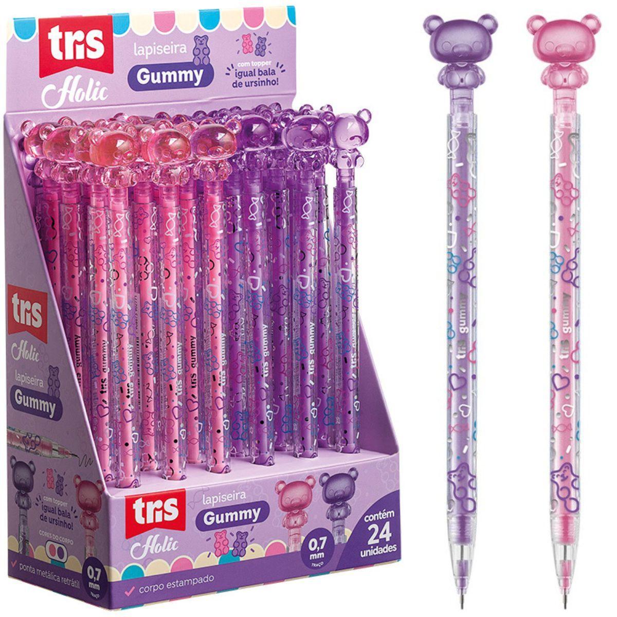 Lapiseira Gummy Holic Fofurices 0.7mm - Ursinho - Tris