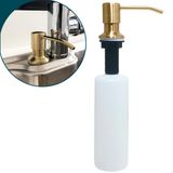 Porta Detergente Dourado Dispenser Embutir Inox 350ml Gold