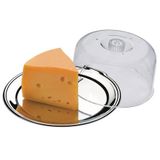 Conjunto Para Queijo Brinox Petúnia Em Aço Inox E Acrílico 2 Peças
