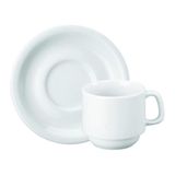 Jogo 48 Xícaras De Chá 200ml Com Pires Porcelana Schmidt