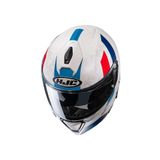 Capacete Hjc I90 Syrex Branco, Azul E Vermelho 58 [f016]