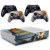 Skin Adesivo Protetor para X Box One S e Controles Halo Infinity b5