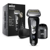 Barbeador Eletrico Masculino Portatil Braun 9460cc Com Aparador De Barba Prolift E Smartcare De Limpeza, Preto