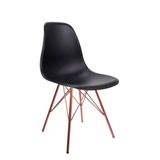 Cadeira Eames Pp Preta Tower Base Cobre