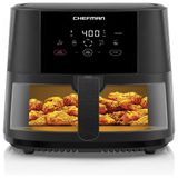 Fritadeira Eletrica Airfryer 8l Com Painel Digital E Temperatura Ajustavel, 110v, Chefman Rj38 Sqpf 8tw, Preto