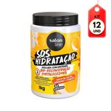 Kit C-12 Salon Line Tô Podendo Bio Reconstrução Máscara 1kg