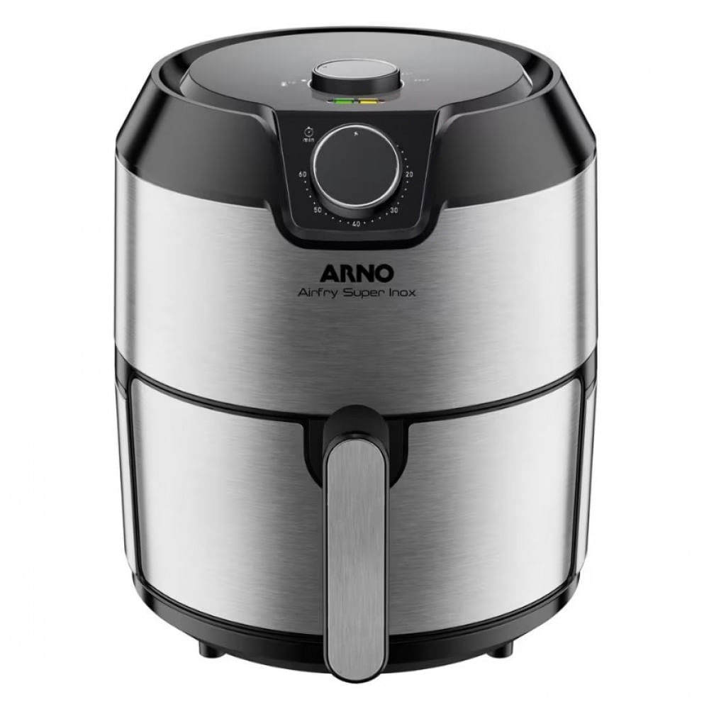 Fritadeira Elétrica Sem Óleo Air Fryer Arno Super Inox Ifry 4,2 Litros