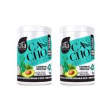 Creme Para Pentear Gota Dourada Abc+argan+coco 1kg-kit C/2un