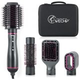 Escova Rotativa Eletrica Para Secagem De Cabelo, Volumizacao, Alisamento E Ondulacao, Bivolt, Wechip C 50, Cinza