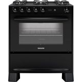 Fogão Fgv510 5 Bocas Neo Cook Mesa De Vidro Suggar Preto Bivolt