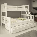 Treliche Com Gavetas Cama Casal Solteiro De Madeira Flex Exclusivo Totalità Cor:branco