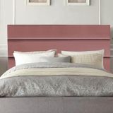 Cabeceira Estofada Argentina 195cm King Size Para Cama Box Quarto Suede Rose Gold