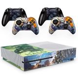 Skin Adesivo Protetor para X Box One S e Controles Halo Infinity b9