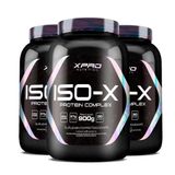 Kit 3 X Whey Iso-x 900g (baunilha) - Xpro