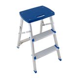Escada de Alumínio Mor, 3 Degraus, Banqueta - 5107
