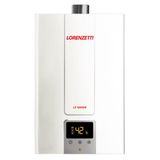 Aquecedor de Água a Gás Natural Lorenzetti LZ1600DE, 15 Litros, Exaustão Forçada