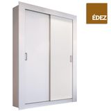 Guarda-roupa Édez Solteiro Aura, 1,2m 2 Portas De Correr, Branco