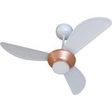 Ventilador De Teto Ventisol Mistral 3 Pás Branco-bronze Bivolt