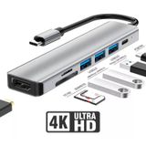 Adaptador Hub Para Mac-book Air M1 M2 Dex Usb-c Hdmi 4k