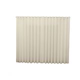 Cortina 4,00x2,30 Sala Quarto Cozinha Voil Forro Blackout Cor:xadrez Bege