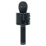 Microfone Karaoke Bluetooth Sem Fio Recarregável - Preto