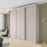 Guarda-roupa Casal 3 Portas De Correr Ripadas Samambaia Cabecasa Madeiramadeira
