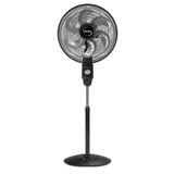 Ventilador De Coluna 40cm Éolo Com 6 Pás B94401702 Mallory Preto Com Grafite