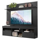Rack Com Painel E Suporte Para Tv Até 65madri Fg3366 Preto