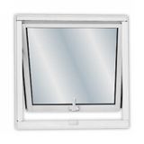 Janela De Alumínio Maxim-ar 60x40cm Com Vidro Liso Soft Mgm Branco Branco